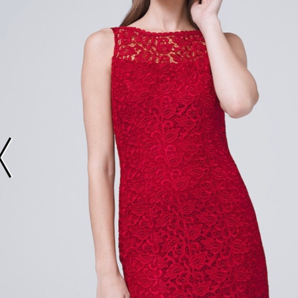 White House Black Market GORGEOUS Red dress4X/HP๐ - Picture 1 of 6